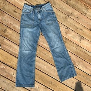 Size 31 Silver Avery Trouser w31/L33 bell bottom cowgirl jean